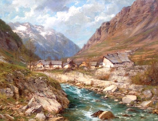 Charles Bertier peinture de la Savoie peinture dauphinoise